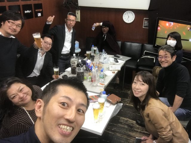 終了後の楽屋